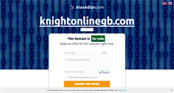 Desktop Screenshot of knightonlinegb.com