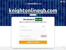 Tablet Screenshot of knightonlinegb.com